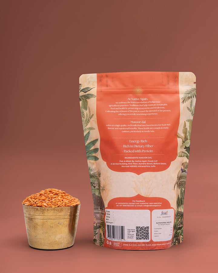 Heritage Masoor Dal (Split) / Red Lentil  500 gm