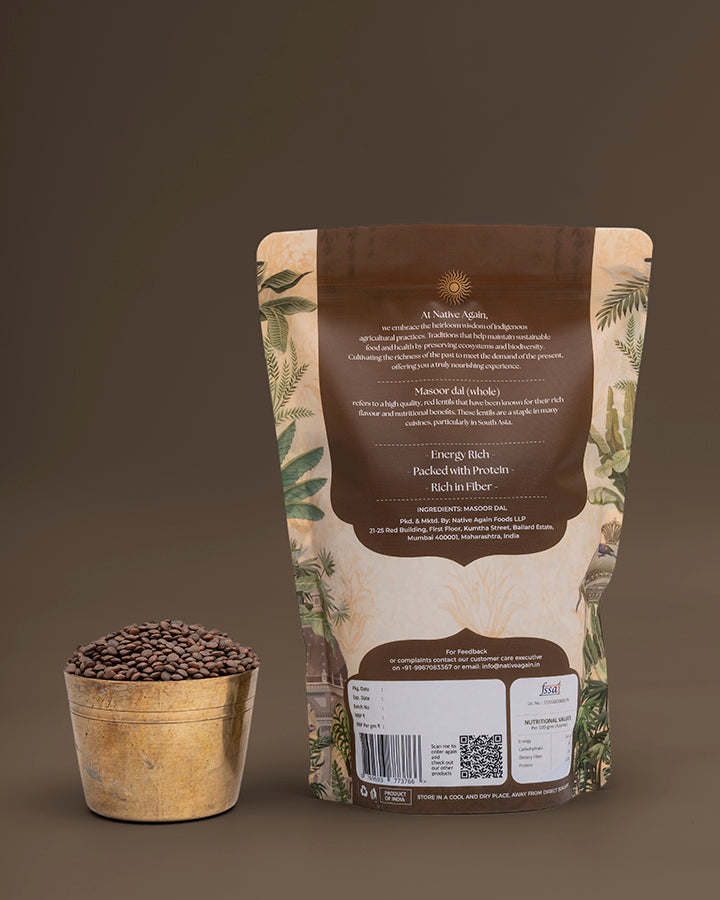 Heritage Masoor Dal (Whole) / Red Lentil  500 gm