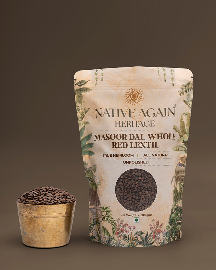 Heritage Masoor Dal (Whole) / Red Lentil  500 gm