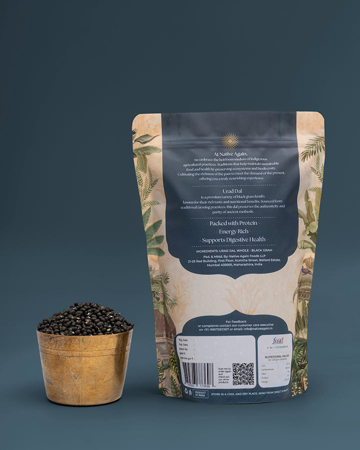 Heritage Urad Dal (Whole) / Black Gram  500 gm