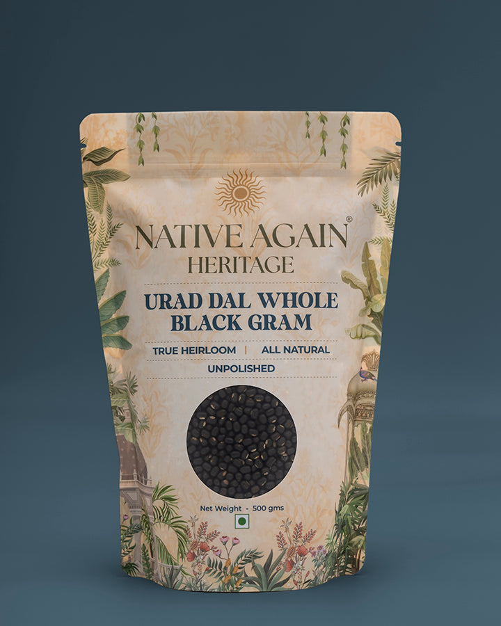Heritage Urad Dal (Whole) / Black Gram  500 gm