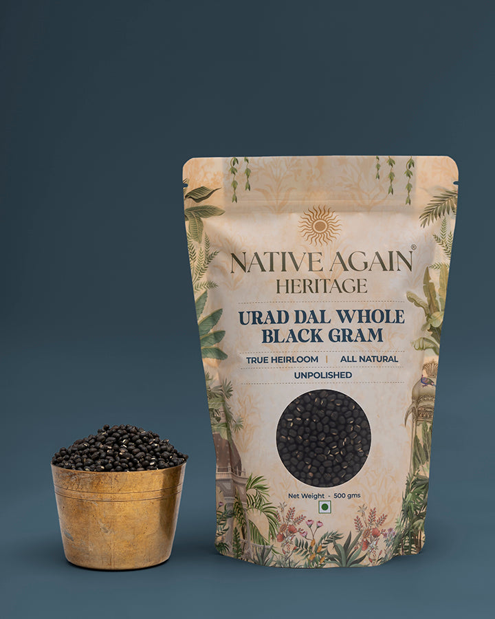 Heritage Urad Dal (Whole) / Black Gram  500 gm