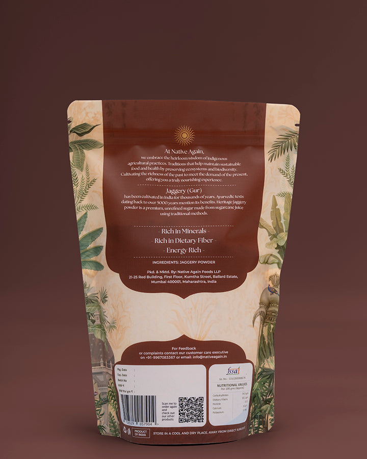 Heritage Jaggery Powder/ Gur 500 gm