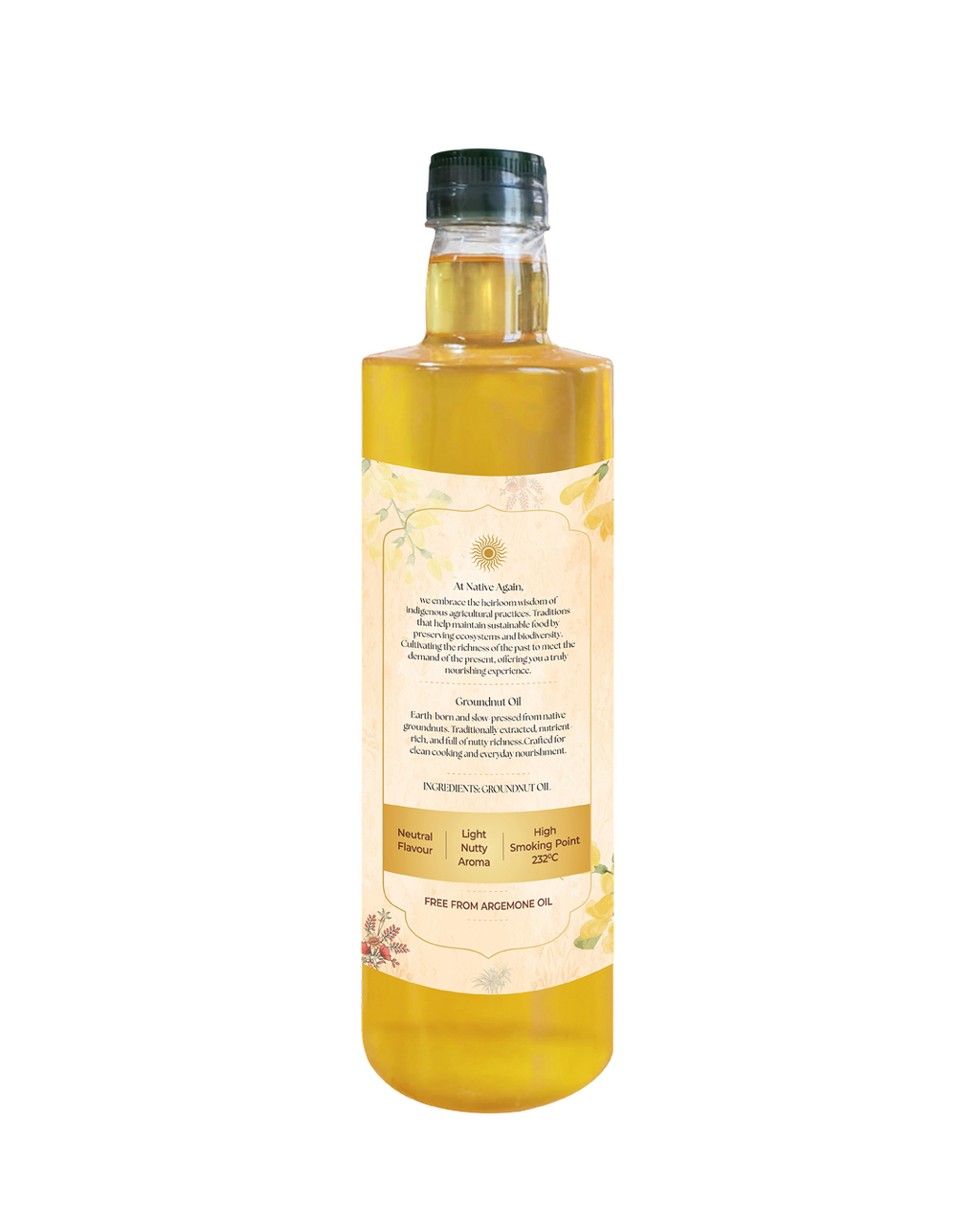 Wood Pressed Groundnut  Oil