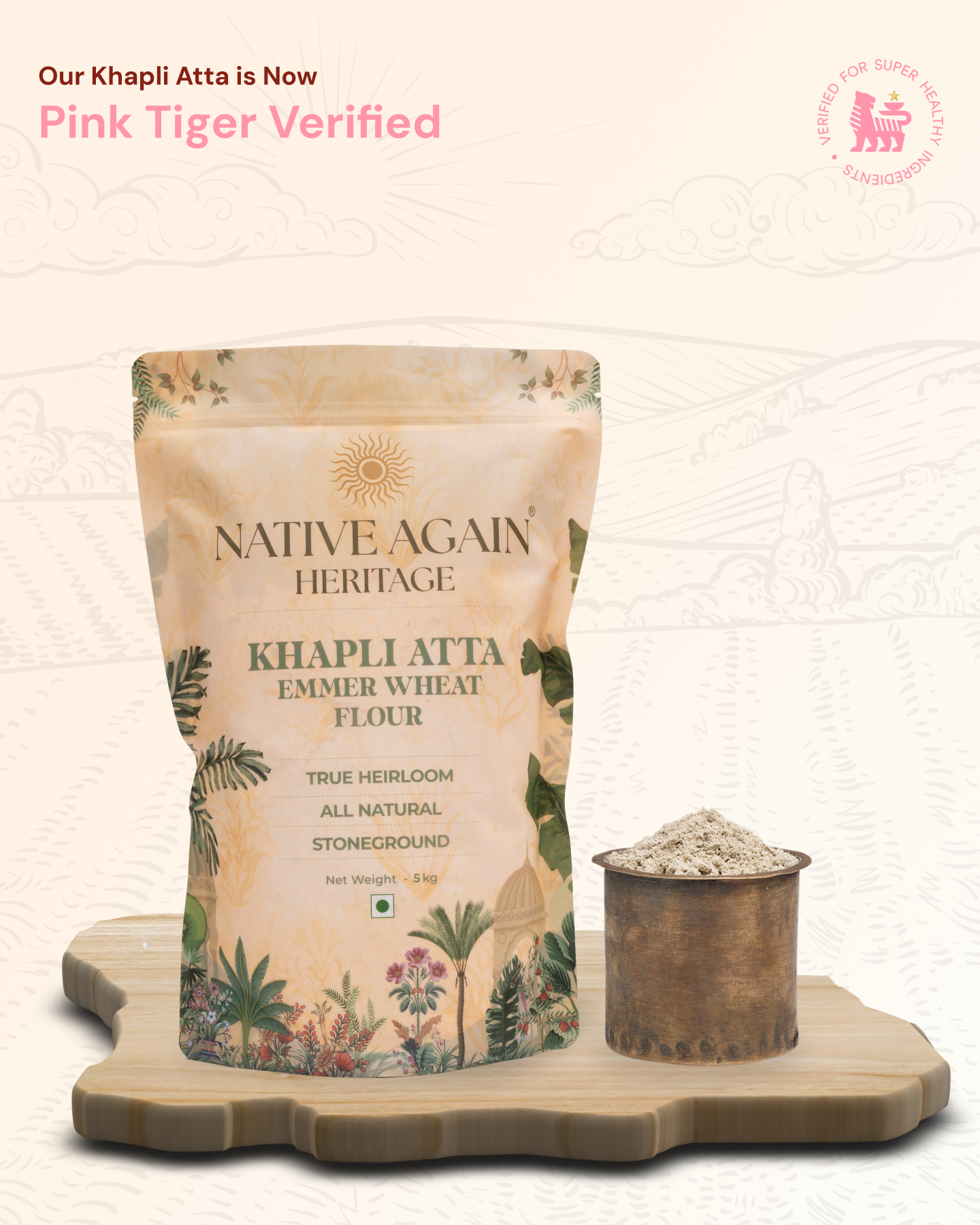 Heritage Khapli Atta / Emmer Wheat