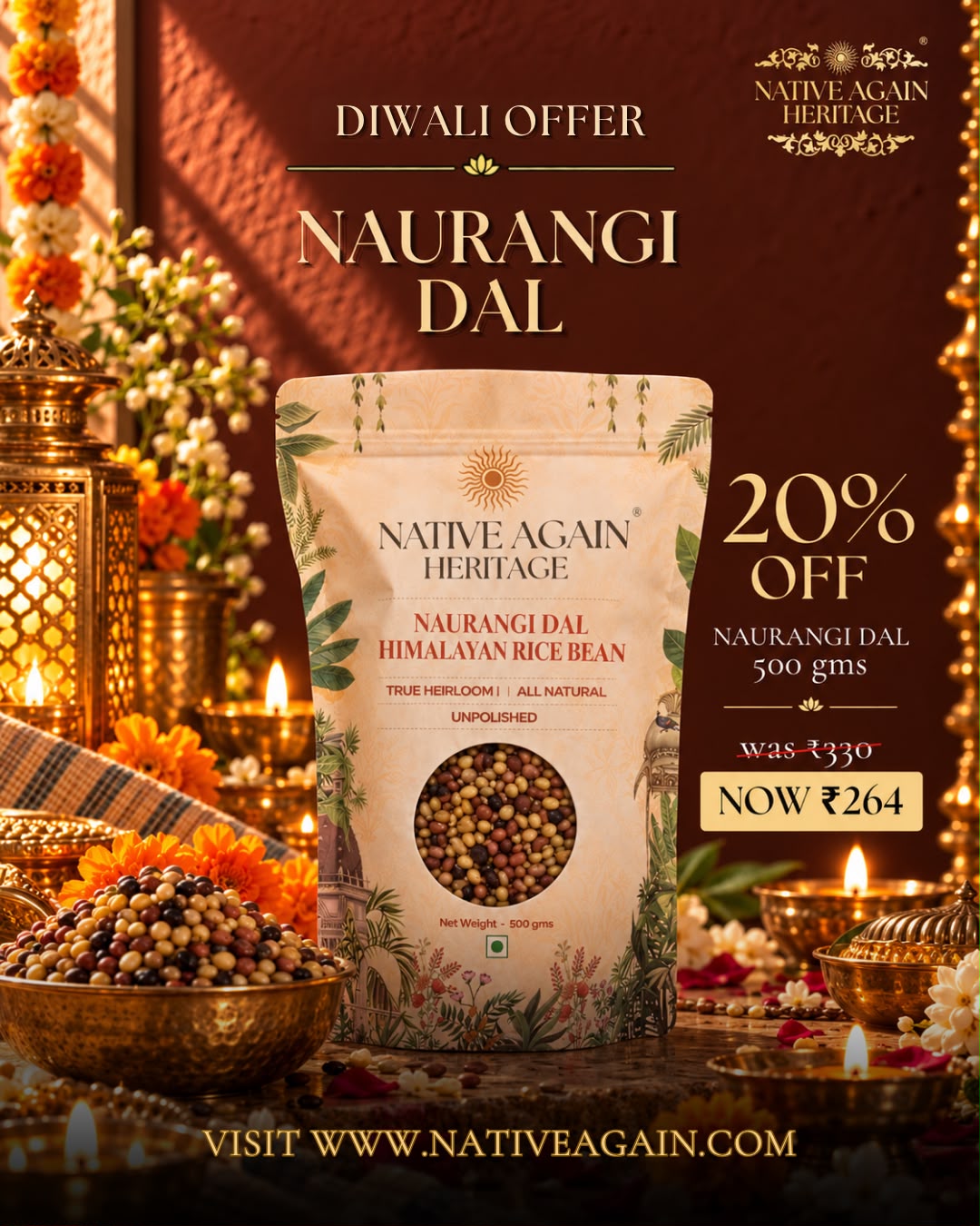 Heritage Naurangi Dal 500 gm